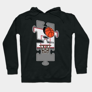 Basketball jigsaw puzzle Hoop shoot Hoodie